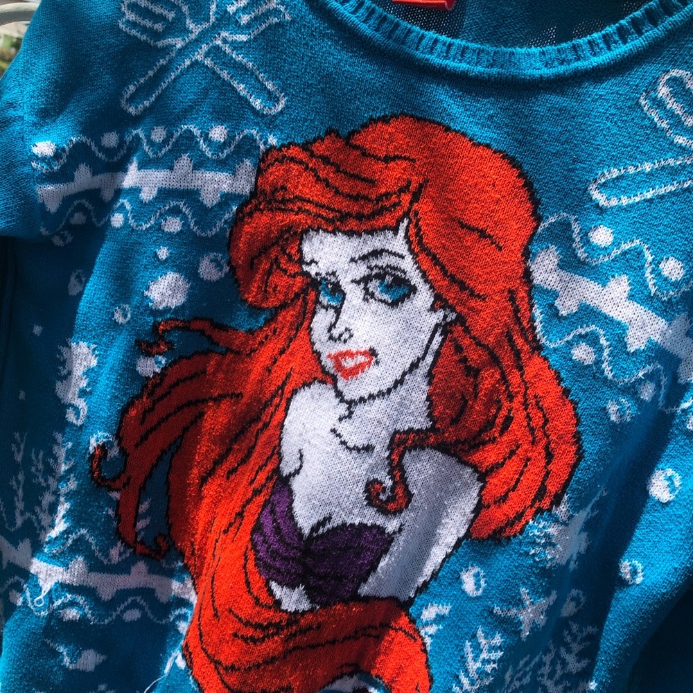 Disney the Little Mermaid Holiday Sweater